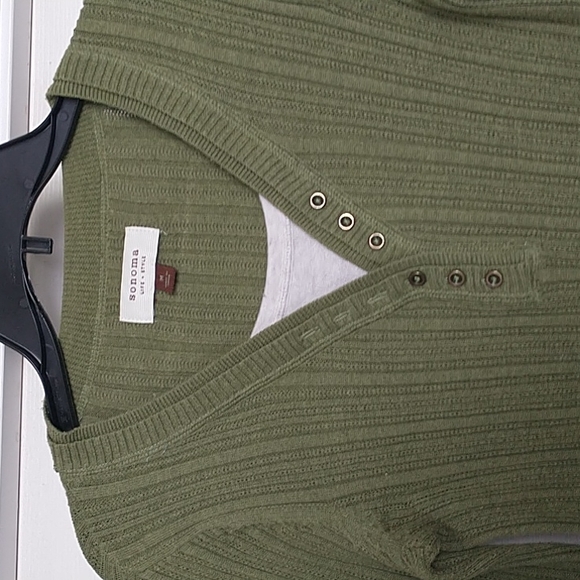 Sonoma, size medium, green sweater - Picture 2 of 3